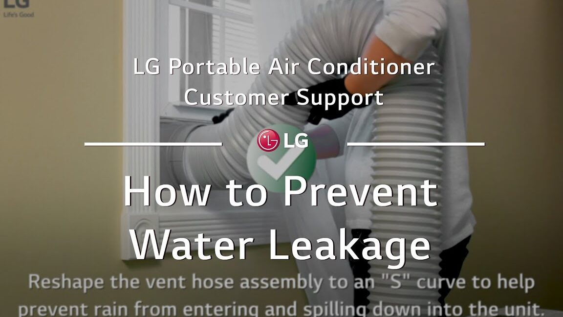 Aire acondicionado portátil LG: cómo prevenir fugas de agua
