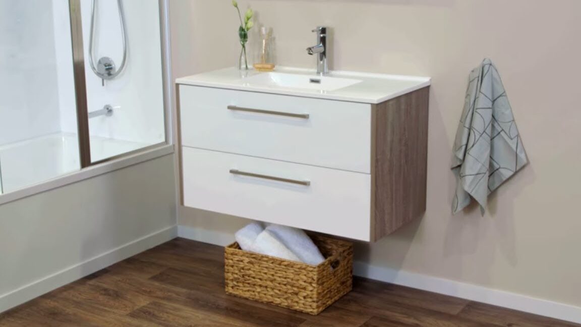 Cómo instalar un tocador suspendido |