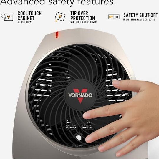 Vornado VH200 Ventilador portátil eléctrico Vortex de 1500 vatios para toda la habitación...