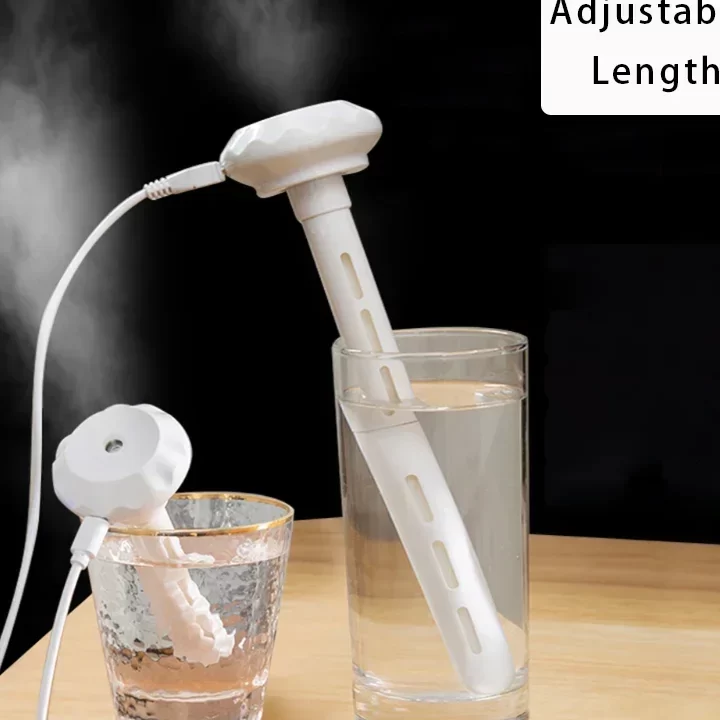 Nuevo Humidificador con forma de paraguas que cae, Mini pulverizador Universal portátil, humidificador de viaje recargable por USB para coche, palo de nebulización rápida