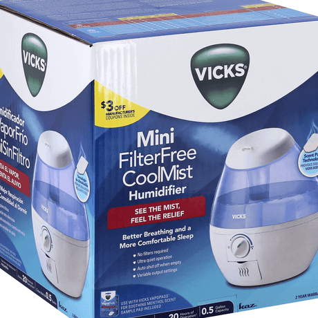 Humidificador Vicks, niebla fría sin filtro, mini |