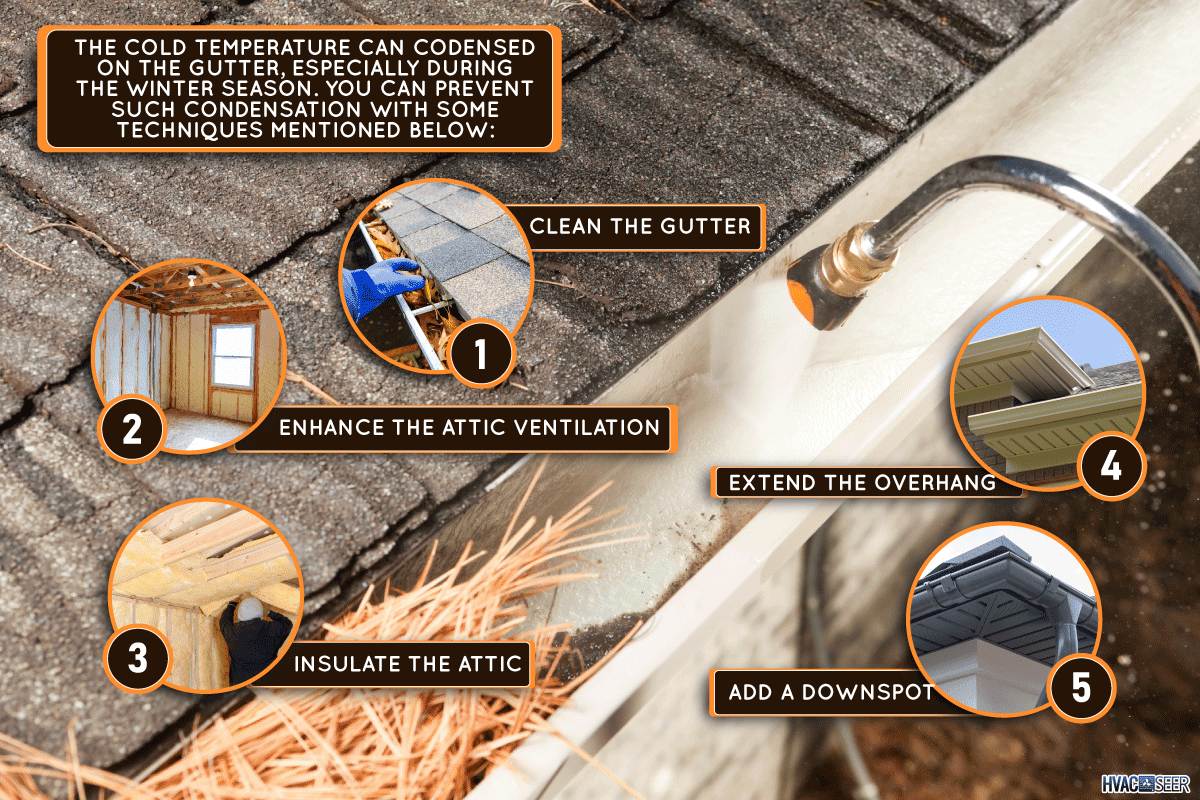 ¿Cómo se detiene la condensación en las canaletas?