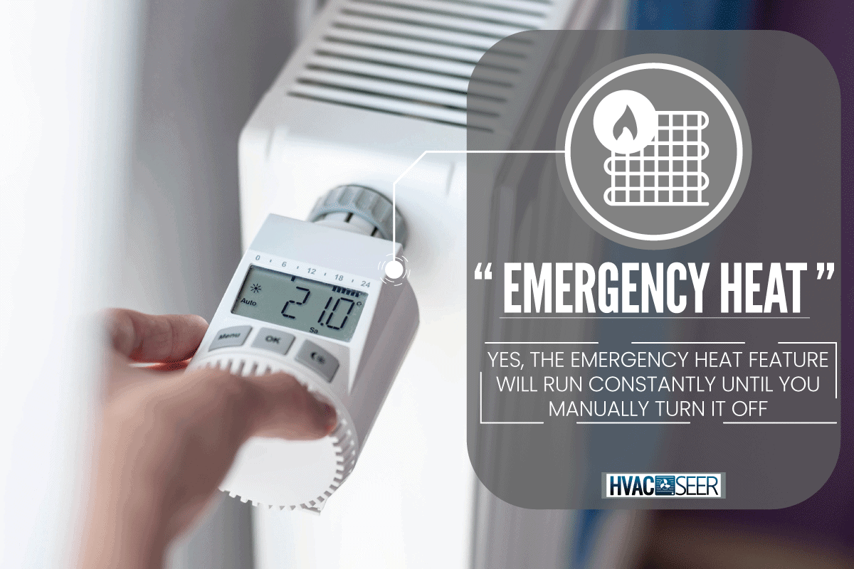 ¿La calefacción de emergencia funciona constantemente?