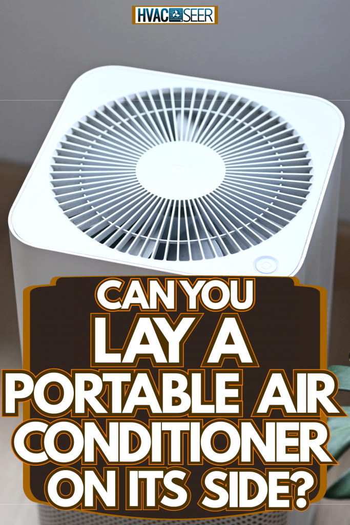 ¿Puedes poner un aire acondicionado portátil de lado?